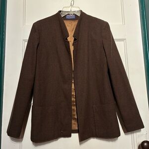 Vintage Pendleton 100% Virgin Wool Blazer USA With Pockets**DISTRESSED